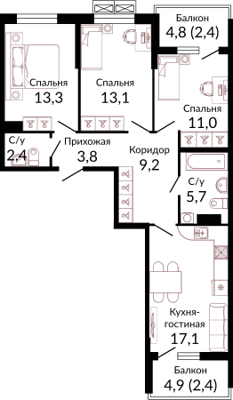 Планировка квартиры