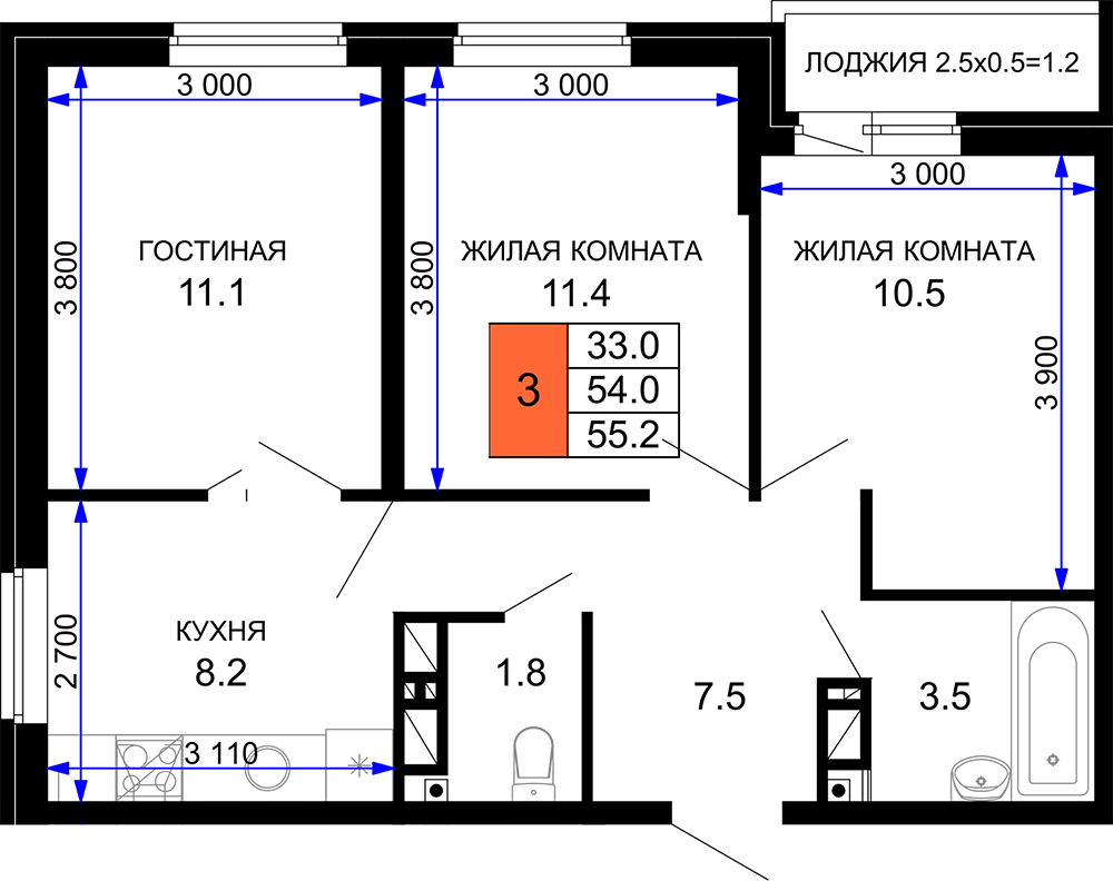 Планировка квартиры