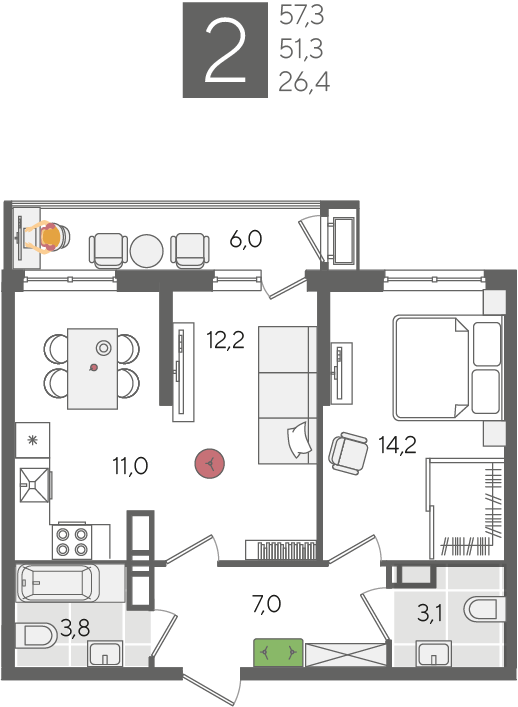 Планировка квартиры
